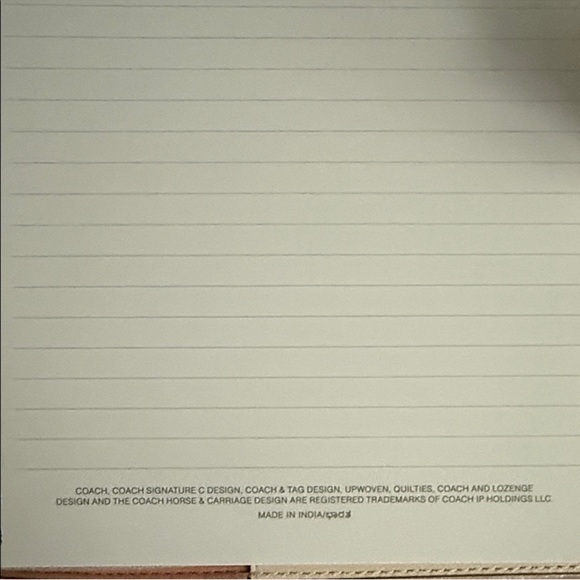 Coach Floral Patterned Notebook Cover Refillable - Picture 4 of 6